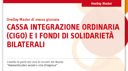 Immagine Master cassa integrazione ordinaria (CIGO) | Euroconference